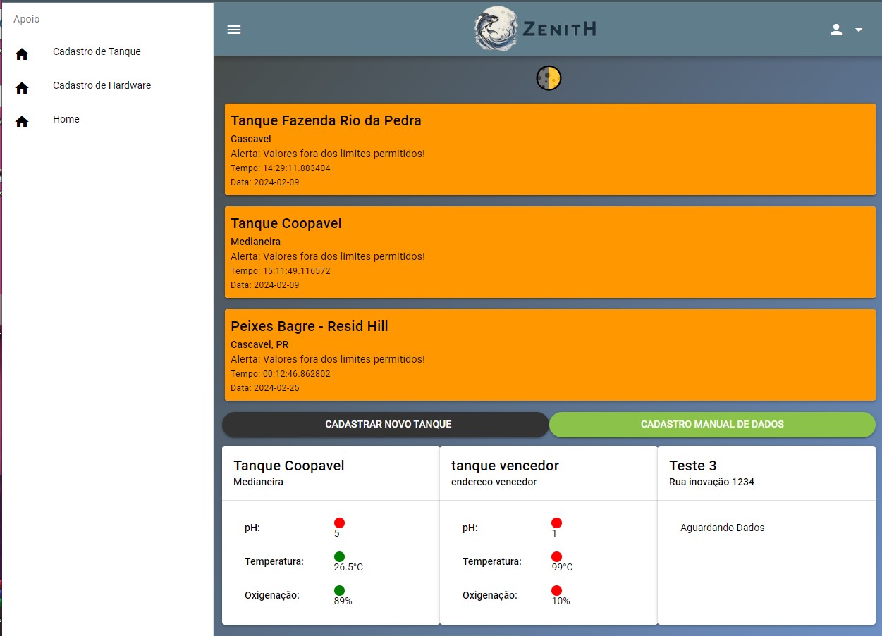 Aplicativo mobile para gerenciamento de tanques de tilápia, quasar framework, vencedores do terceiro lugar no show rural 2024